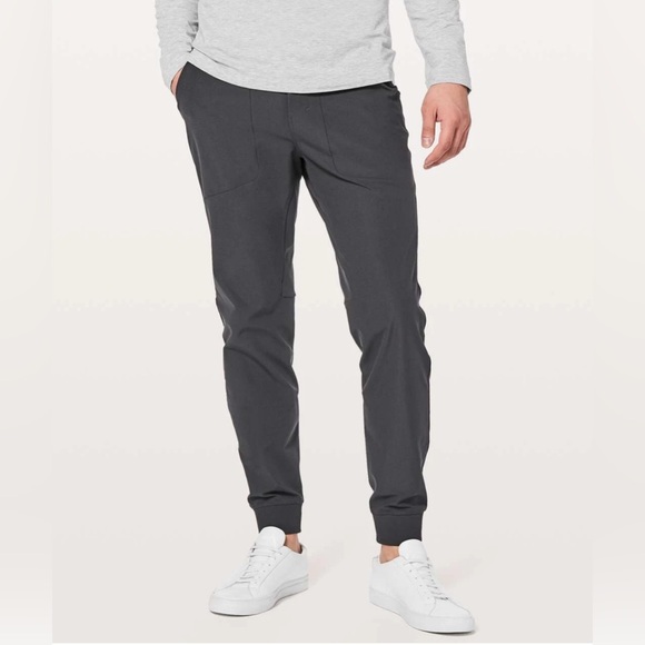 lululemon athletica Other - lululemon athletica Men's Charcoal Joggers Pants Size S GUC (Call out, see pics)